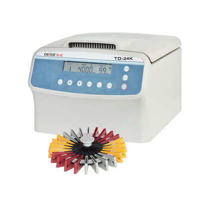 Máquina médica de la centrifugadora de TD-24K de poca velocidad para el tipo de sangre tarjeta