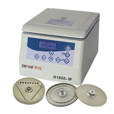 Centrifugadora de alta velocidad H1650-W 12x5ml de la centrifugadora rápida de poco ruido de la vuelta para el laboratorio