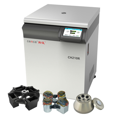 Máquina refrigerada CH210R 21000rpm 6x100ml de la centrifugadora de la capacidad grande del rotor del oscilación