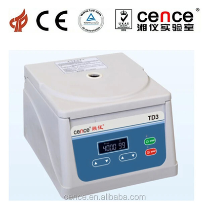 TD3 Máquina de centrifugadora médica de baja velocidad de mesa de 4000 rpm Velocidad máxima