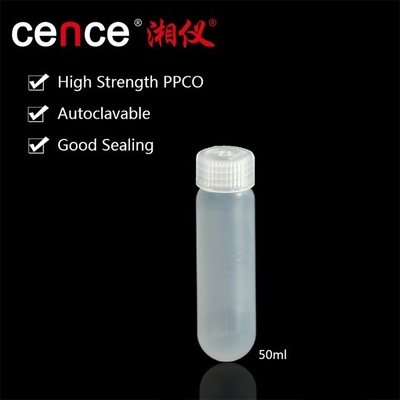 PP PPCO tubo de centrifugadora de materiales con tapa de sellado 50 ml tubo de alta velocidad max RCF 50000xg