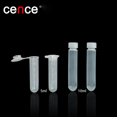 Tubos de centrifugadoras de alta velocidad de 5 ml y 10 ml fabricados con PPCO para la clasificación de las centrifugadoras