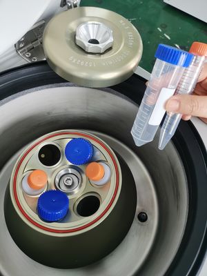 Centrífuga de alta velocidad de sobremesa H1750R con velocidad máxima de 18500 rpm, RCF máximo de 29302xg y rotor oscilante de 4x100 ml