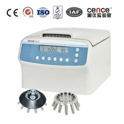 Cence L420-A Centrifugadora clínica 4000r/min Máquina de centrifugadora de laboratorio de escritorio con capacidad máxima de 16*15ml y material de acero